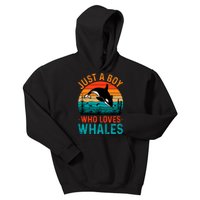 Just A Boy Who Loves Whales Kids Hoodie