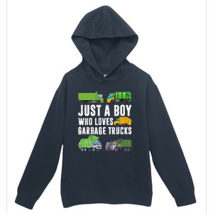 Just A Boy Who Loves Garbage Trucks Trash Truck Urban Pullover Hoodie