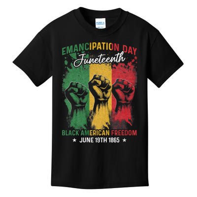 Juneteenth African Black American Freedom Day Kids T-Shirt