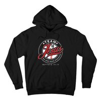 Jesus And Baseball Team Jesus Christian Matthew 2819 Verse Hoodie