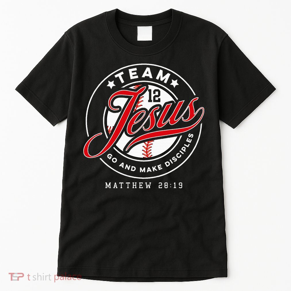 Jesus And Baseball Team Jesus Christian Matthew 2819 Verse Tall T-Shirt