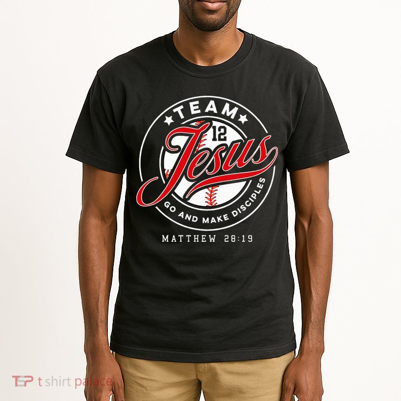 Jesus And Baseball Team Jesus Christian Matthew 2819 Verse Tall T-Shirt