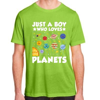 Just A Boy Who Loves Planets Solar System Space Science Geek Adult ChromaSoft Performance T-Shirt