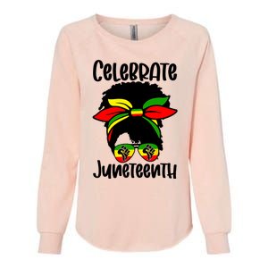 Juneteenth Ancestors Black African American Flag Pride Womens California Wash Sweatshirt