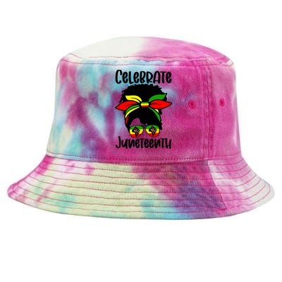 Juneteenth Ancestors Black African American Flag Pride Tie-Dyed Bucket Hat