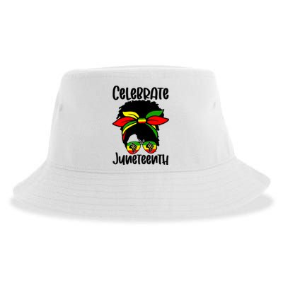 Juneteenth Ancestors Black African American Flag Pride Sustainable Bucket Hat