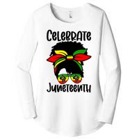 Juneteenth Ancestors Black African American Flag Pride Women's Perfect Tri Tunic Long Sleeve Shirt