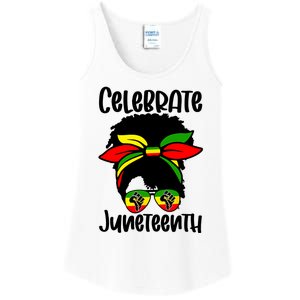 Juneteenth Ancestors Black African American Flag Pride Ladies Essential Tank