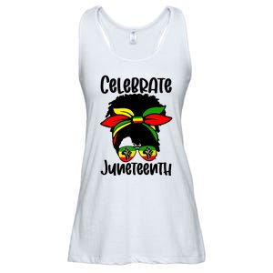 Juneteenth Ancestors Black African American Flag Pride Ladies Essential Flowy Tank