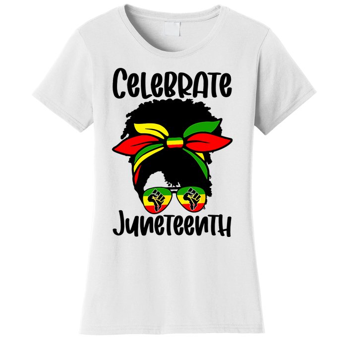 Juneteenth Ancestors Black African American Flag Pride Women's T-Shirt