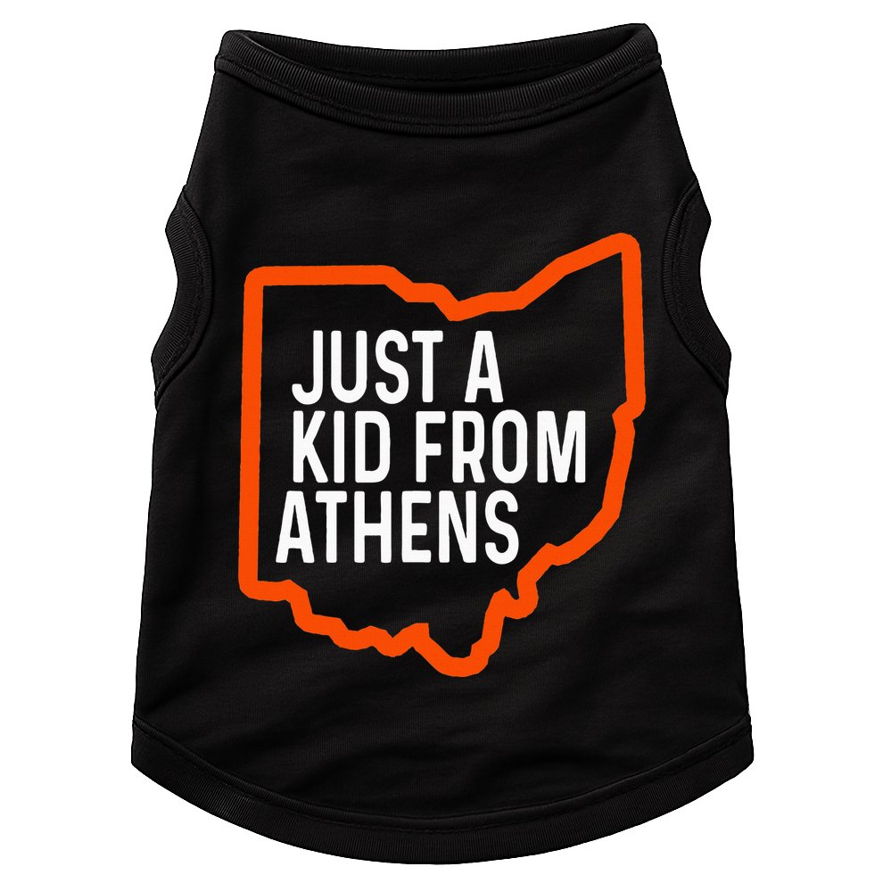 Just A Boy From Athens Ohio Cincinnati Burroh Doggie Tank