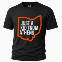 Just A Boy From Athens Ohio Cincinnati Burroh Cooling Performance Crew T-Shirt