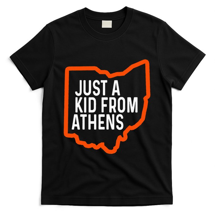Just A Boy From Athens Ohio Cincinnati Burroh T-Shirt