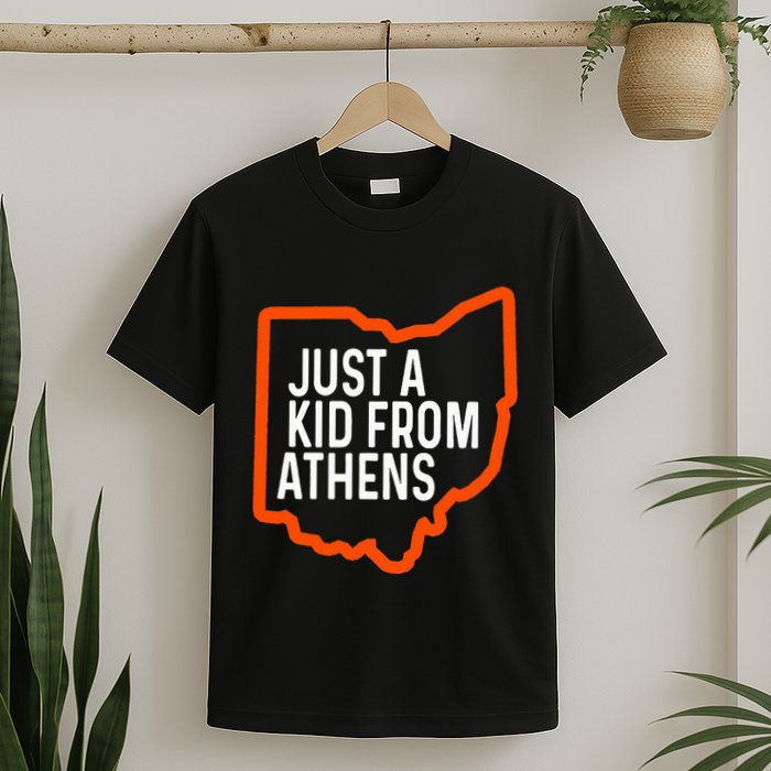 Just A Boy From Athens Ohio Cincinnati Burroh T-Shirt
