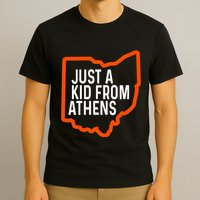 Just A Boy From Athens Ohio Cincinnati Burroh T-Shirt