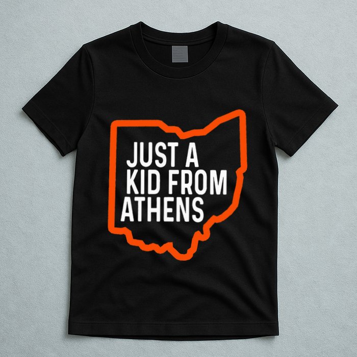 Just A Boy From Athens Ohio Cincinnati Burroh T-Shirt