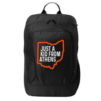 Just A Boy From Athens Ohio Cincinnati Burroh City Backpack