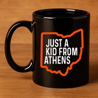 Just A Boy From Athens Ohio Cincinnati Burroh 11oz C Handle Ceramic Mug