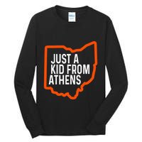 Just A Boy From Athens Ohio Cincinnati Burroh Tall Long Sleeve T-Shirt