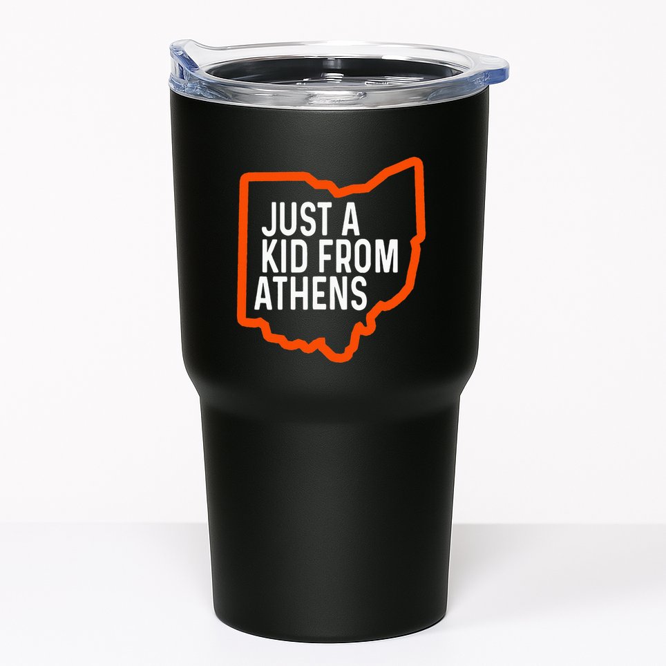 Just A Boy From Athens Ohio Cincinnati Burroh Tumbler