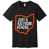 Just A Boy From Athens Ohio Cincinnati Burroh Premium T-Shirt