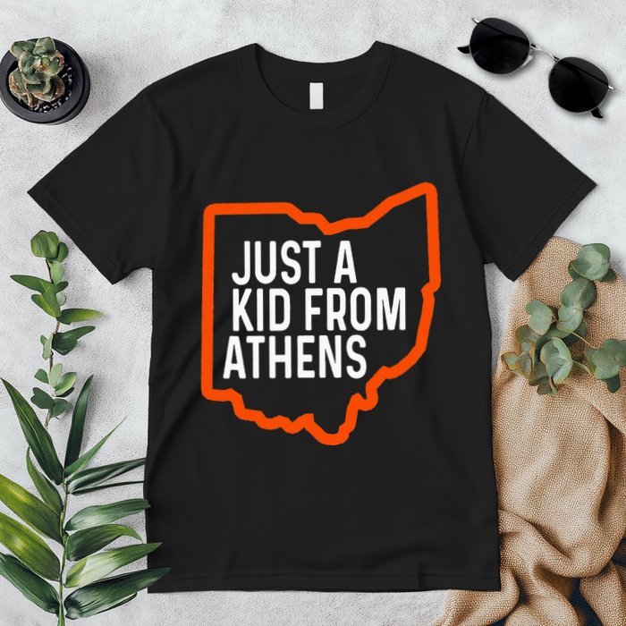 Just A Boy From Athens Ohio Cincinnati Burroh Premium T-Shirt