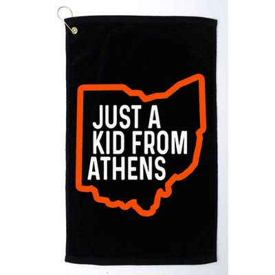 Just A Boy From Athens Ohio Cincinnati Burroh Golf Towel