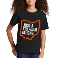 Just A Boy From Athens Ohio Cincinnati Burroh Kids T-Shirt