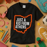 Just A Boy From Athens Ohio Cincinnati Burroh Kids T-Shirt
