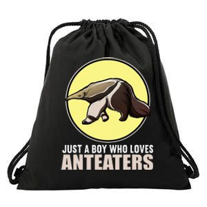 Just A Boy Who Loves Anteaters. Anteater Drawstring Bag