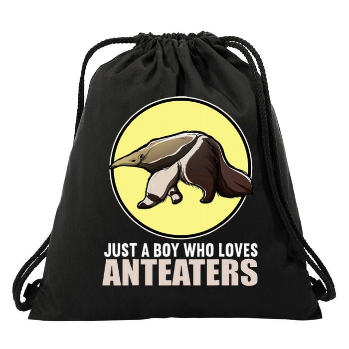 Just A Boy Who Loves Anteaters. Anteater Drawstring Bag