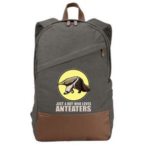 Just A Boy Who Loves Anteaters. Anteater Cotton Canvas Backpack