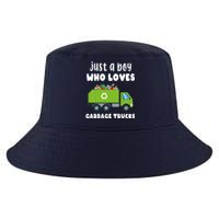 Just A Boy Who Loves Garbage Trucks Cool Comfort Performance Bucket Hat