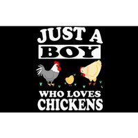 Just A Boy Who Loves Chickens Farm Chicken Gift Bumper Sticker