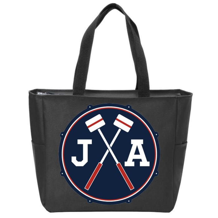 John Adams Bass Drum JA Zip Tote Bag