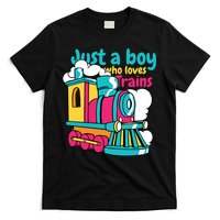 Just A Boy Who Loves Trains Cute T-Shirt