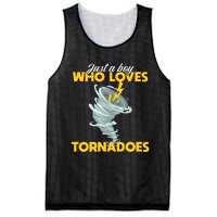 Just A Boy Loves Tornado Hurricane Weather Chaser Boy Mesh Reversible Basketball Jersey Tank