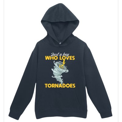 Just A Boy Loves Tornado Hurricane Weather Chaser Boy Urban Pullover Hoodie