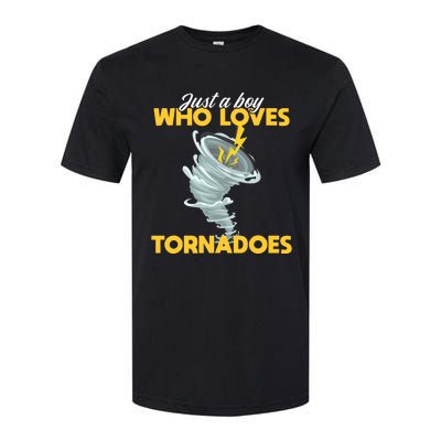 Just A Boy Loves Tornado Hurricane Weather Chaser Boy Softstyle® CVC T-Shirt