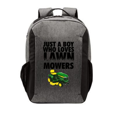 Just A Boy Who Loves Lawn Mowers Vector Backpack