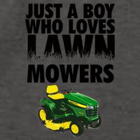 Just A Boy Who Loves Lawn Mowers Vector Backpack