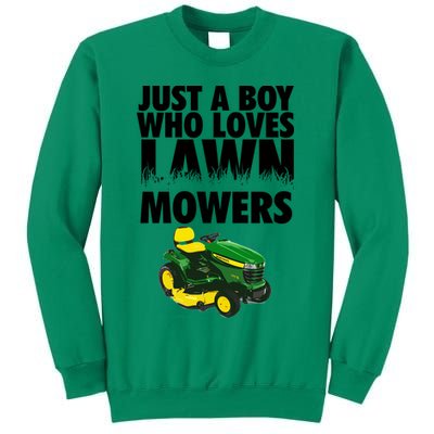 Just A Boy Who Loves Lawn Mowers Sweatshirt