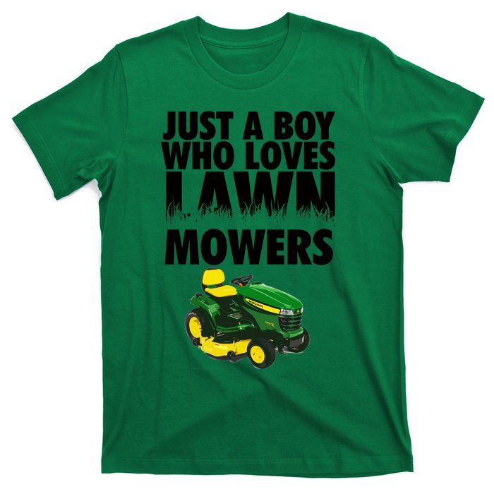 Just A Boy Who Loves Lawn Mowers T-Shirt