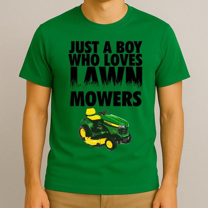 Just A Boy Who Loves Lawn Mowers T-Shirt