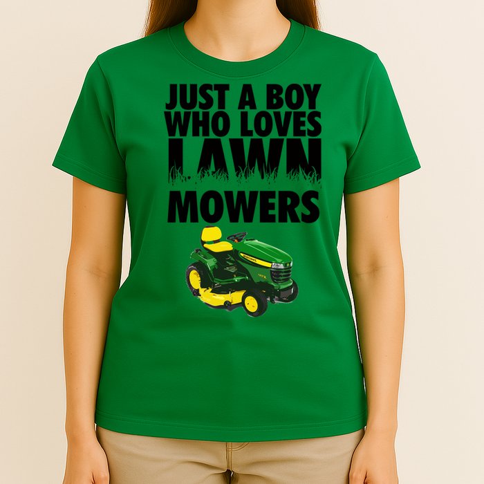 Just A Boy Who Loves Lawn Mowers T-Shirt