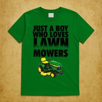 Just A Boy Who Loves Lawn Mowers T-Shirt