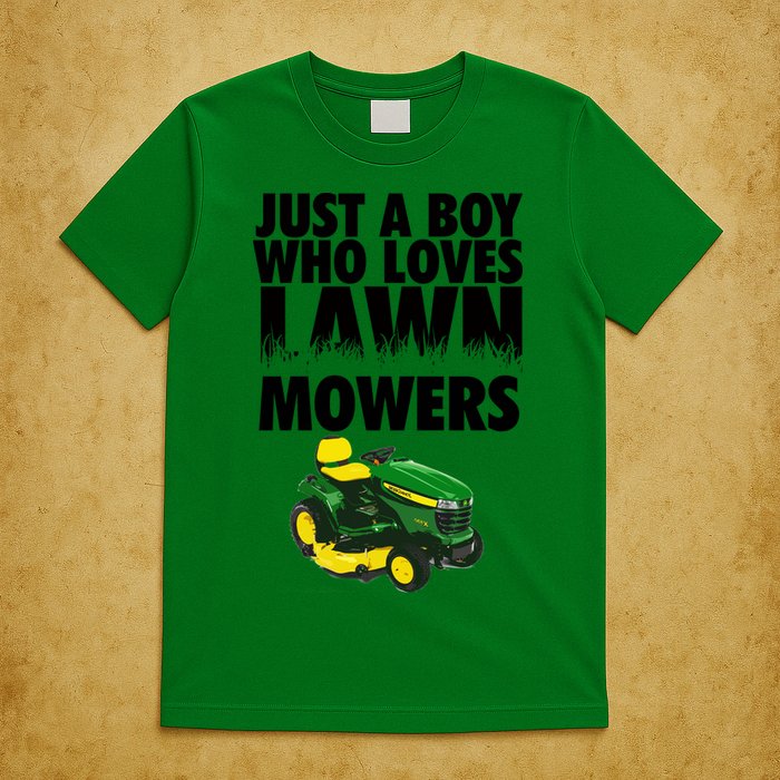 Just A Boy Who Loves Lawn Mowers T-Shirt