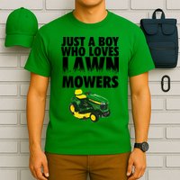 Just A Boy Who Loves Lawn Mowers T-Shirt
