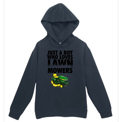 Just A Boy Who Loves Lawn Mowers Urban Pullover Hoodie