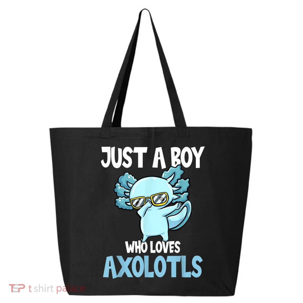 Just A Boy Who Loves Axolotls Cute Kawaii 25L Jumbo Tote